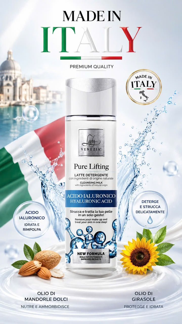 Sữa Rửa Mặt Lady Venezia Pure Lifting Hyaluronic 250ml (Italia)
